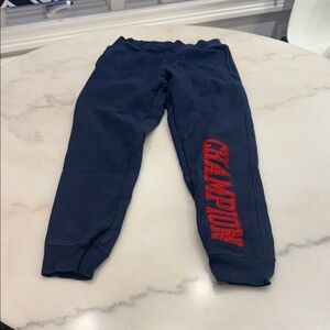 Champion Navy sweatpants with Red Logo